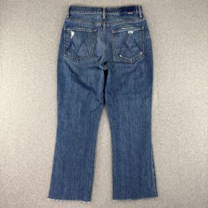Mother High Waisted Smokin Double Ankle Blue Wash Jeans Size 27' Stretch Casual